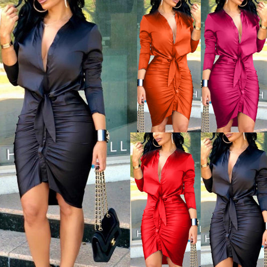 Midi shirt dress
