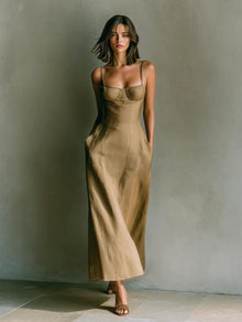 Summer Spaghetti-Strap Dress – Sexy Vacation Date