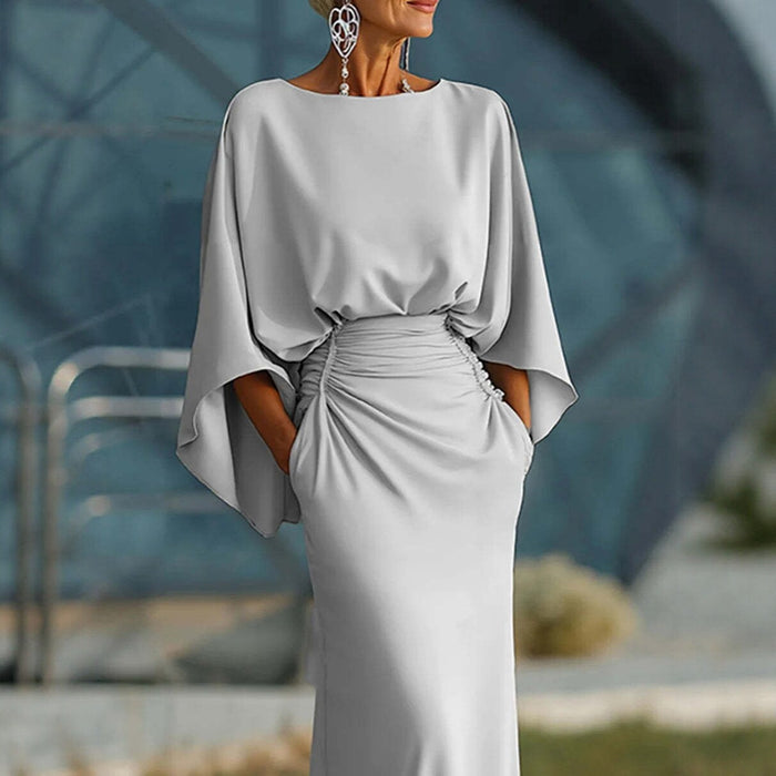 Elegant Backless Mermaid Maxi Dress – Wedding Party