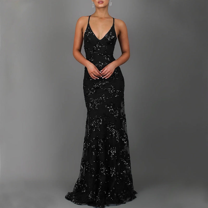 Sequin maxi dress