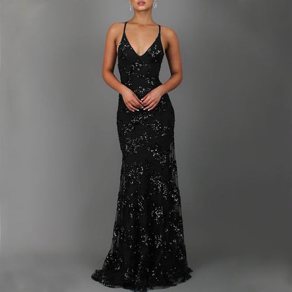 Sequin maxi dress