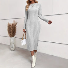 Chic Belted Knit Bodycon Dress – Fall Date Night