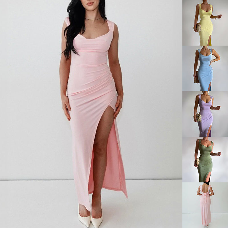 Back tie dress