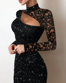 Sexy Lace Cutout Dress – Date Night Party Look